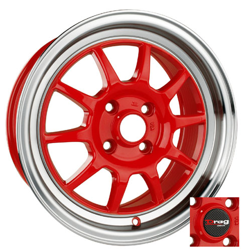 Drag Wheels - DR16 Red (15/16/17 inch)