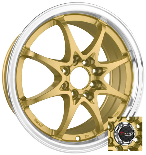 Drag Wheels - DR9 Gold (17/18 inch)