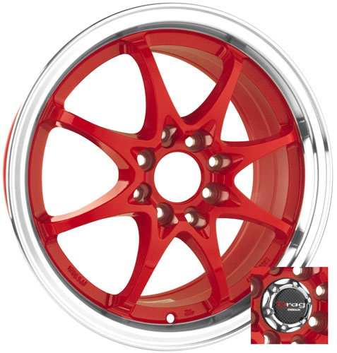 Drag Wheels - DR9 Red (15/16 Zoll)