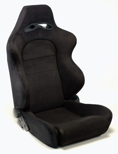 Verstellbarer Sportsitz Type C - Schwarz / Carbon