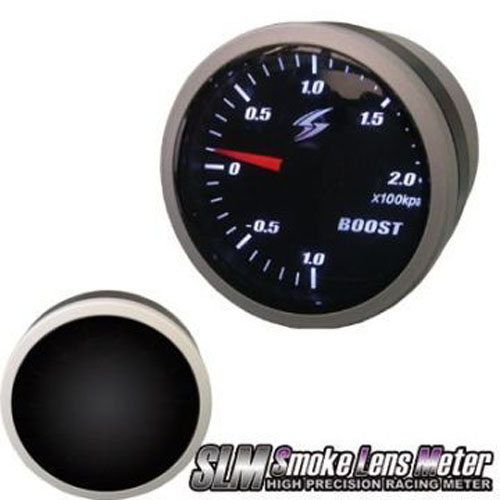 Vivid Ladedruckanzeige Wei - 52mm (2 Zoll) im Smoke Design