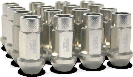 BLOX Geschmiedete Aluminium Lug Nuts SILBER - M12x1.5 16 Stk. Set