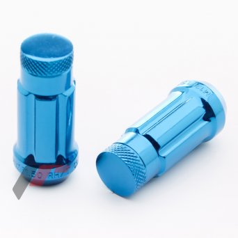 JR Forged Steel Lug Nuts BLUE 3 - M12x1.5 Set of 20pcs