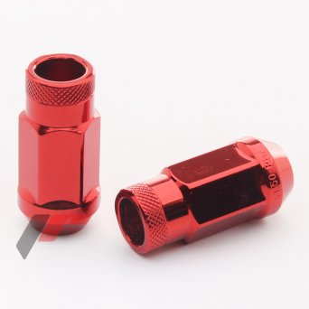 JR Forged Steel Lug Nuts RED - M12x1.5 Set of 20 pcs