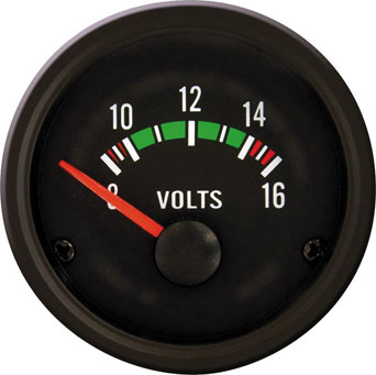 Zusatzinstrumente, 52mm, Öldruck, Wassertemp., Öltemp. Voltmeter