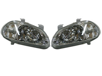 Headlights JDM chrome with blinker - Honda CRX del Sol 92-97