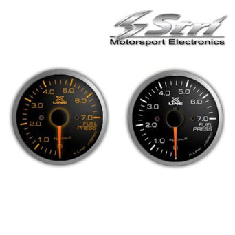 STRI X-LINE Fuel Pressure Gauge - 52mm (2 inch) Smoke Design