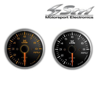 STRI X-LINE Tachometer Gauge - 52mm (2 inch) Smoke Design